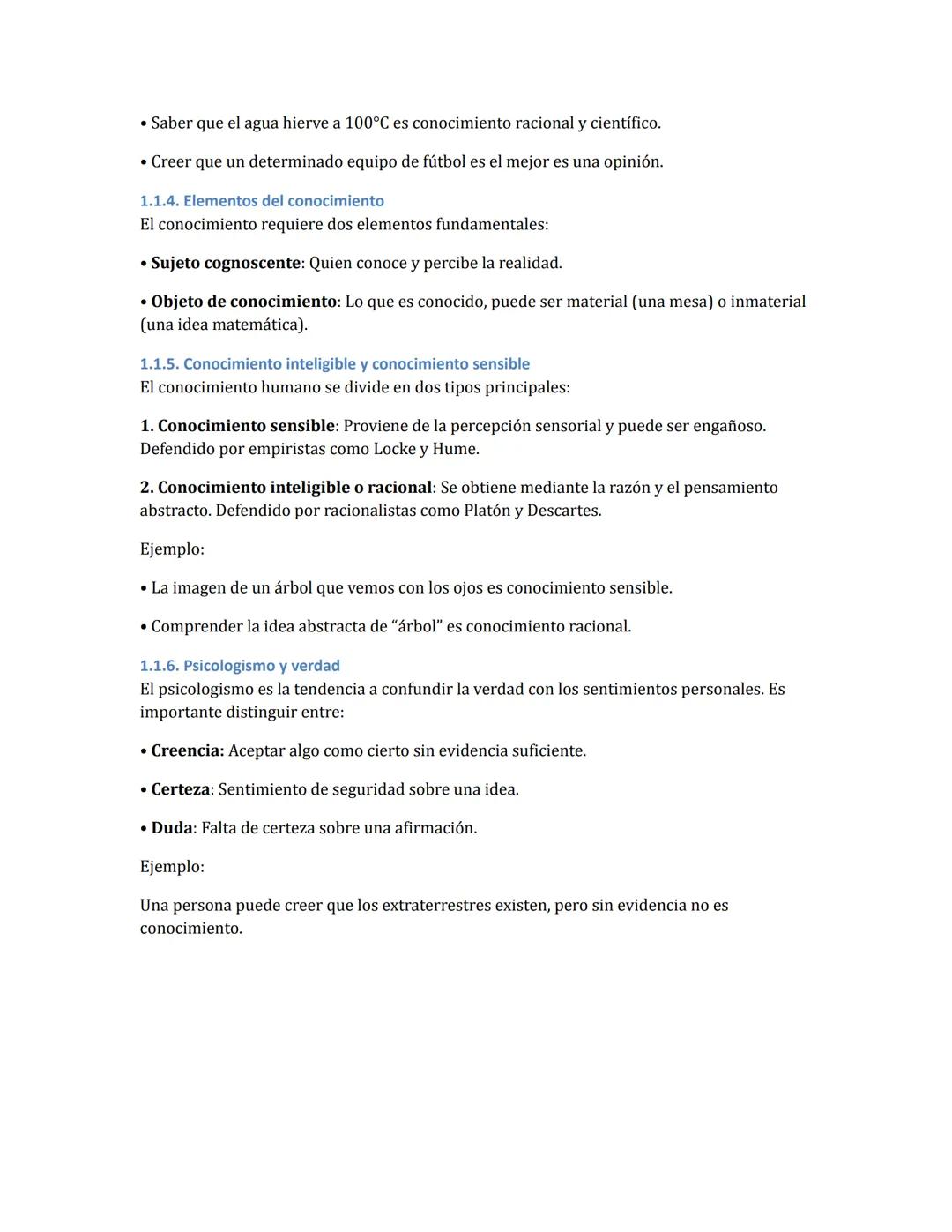 --- OCR Start ---
APUNTES COMPLETOS - UNIDAD 3: EPISTEMOLOGÍA
1. CONOCIMIENTO Y VERDAD
1.1. Conceptos básicos
1.1.1. Epistemología
La episte