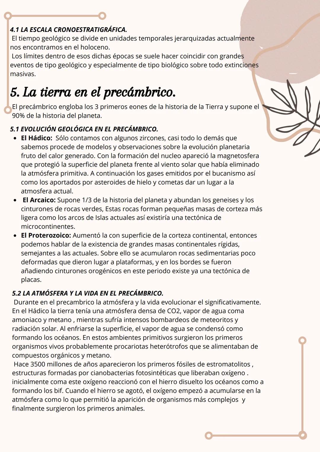 # Datación e
historia de la
Tierra
Tema.5
1. El tiempo geológico.
Indicios que nos hacen conocer nuestra tierra:
* La velocidad de sed