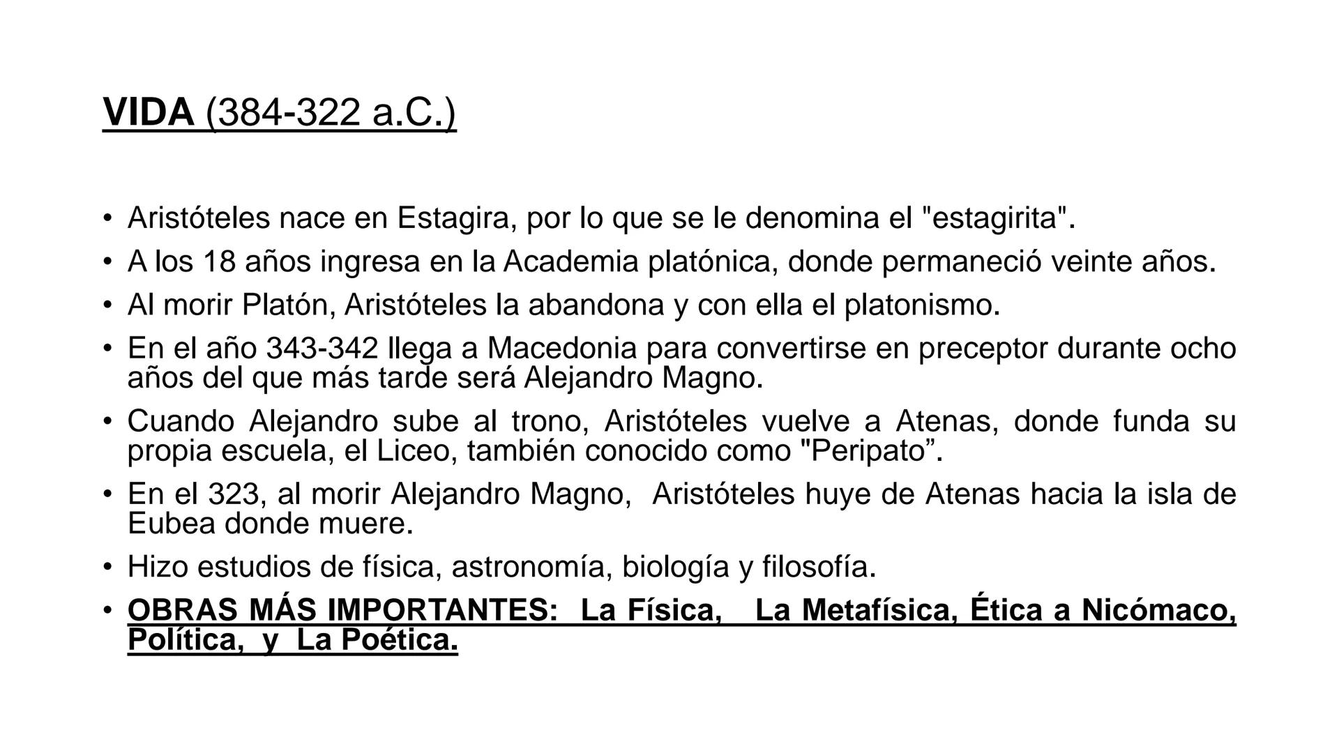Aristóteles
Fuente de la imagen: https://www.magisnet.com/ # VIDA (384-322 a.C.)
* Aristóteles nace en Estagira, por lo que se le denomi