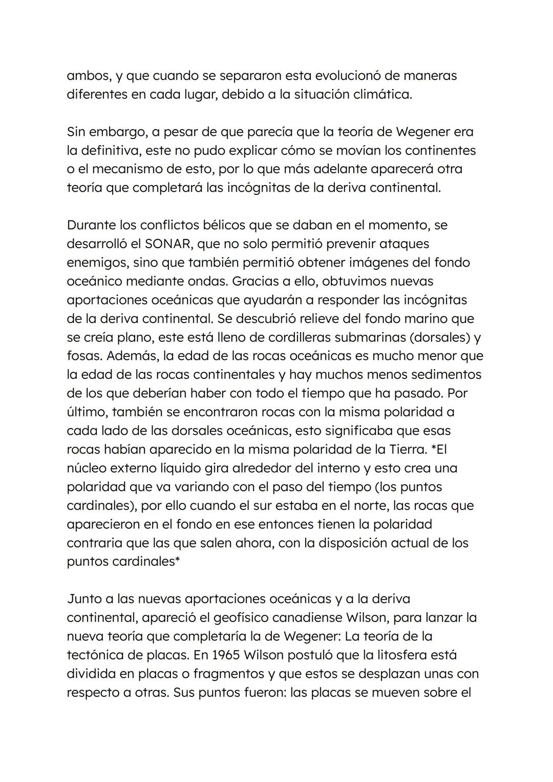 # De deriva continental a la Tectónica de
placas.
En 1915 Alfred Wegener, un geofísico alemán, publicó un libro en el
que postulaba que hac