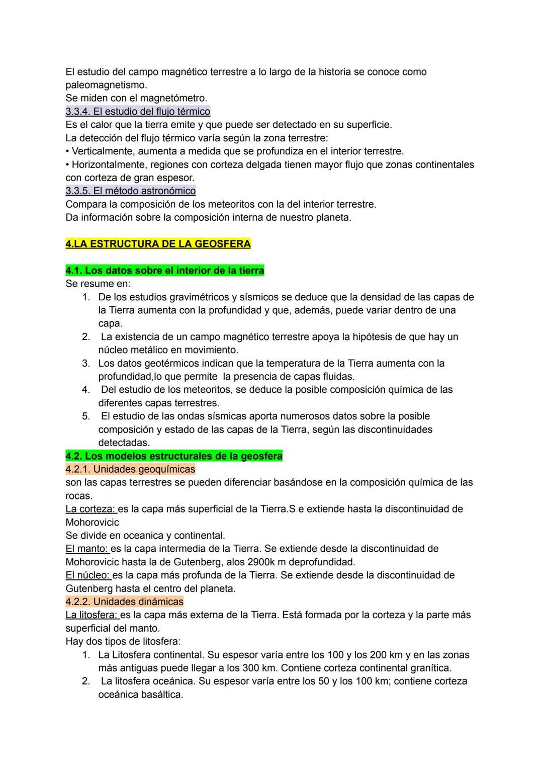 # TEMA 7: LA ESTRUCTURA Y DINÁMICA DE LA TIERRA
Los cuatro sistemas que componen el planeta Tierra, atmósfera, hidrosfera, biosfera y
geosfe