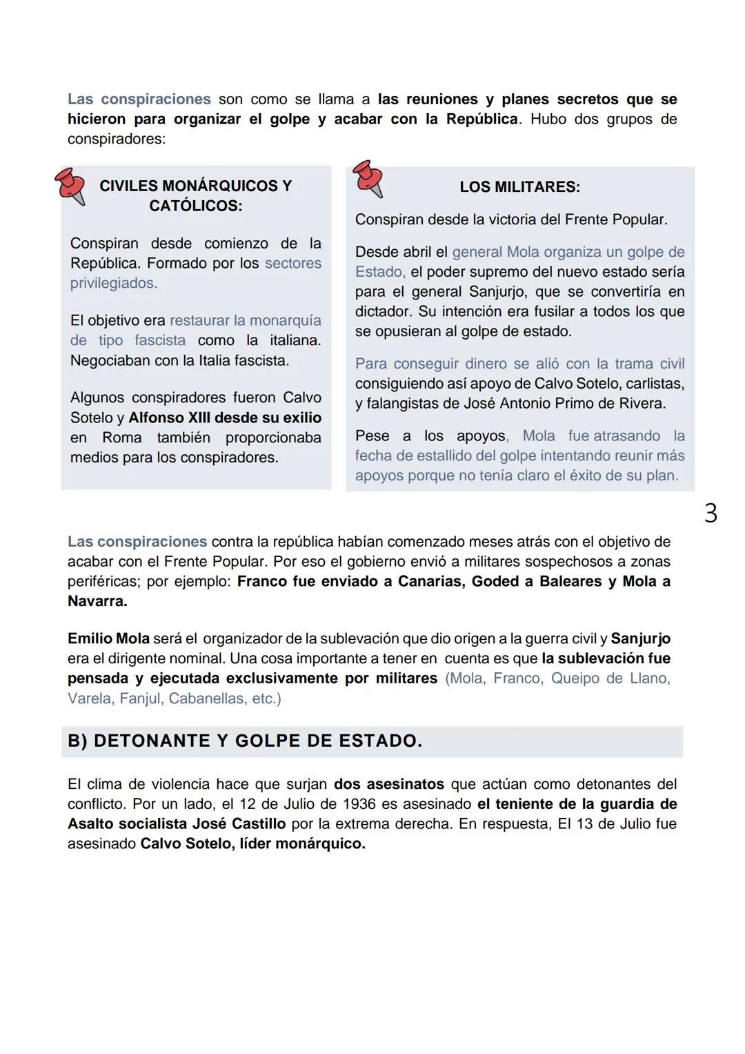 # TEMA 5. LA GUERRA CIVIL ESPAÑOLA.
La división entre derechas e izquierdas plasmada en el resultado electoral se dejó sentir en
la calle.
