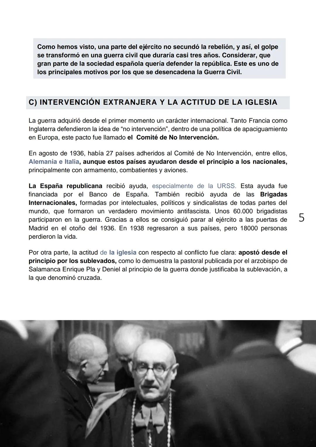 # TEMA 5. LA GUERRA CIVIL ESPAÑOLA.
La división entre derechas e izquierdas plasmada en el resultado electoral se dejó sentir en
la calle.