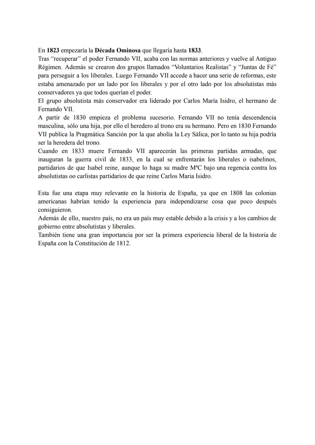 # TEMA 1. La crisis del Antiguo Régimen (1788-1833). Liberalismo frente al
absolutismo (redactado).
La crisis del Antiguo Régimen llega en 1