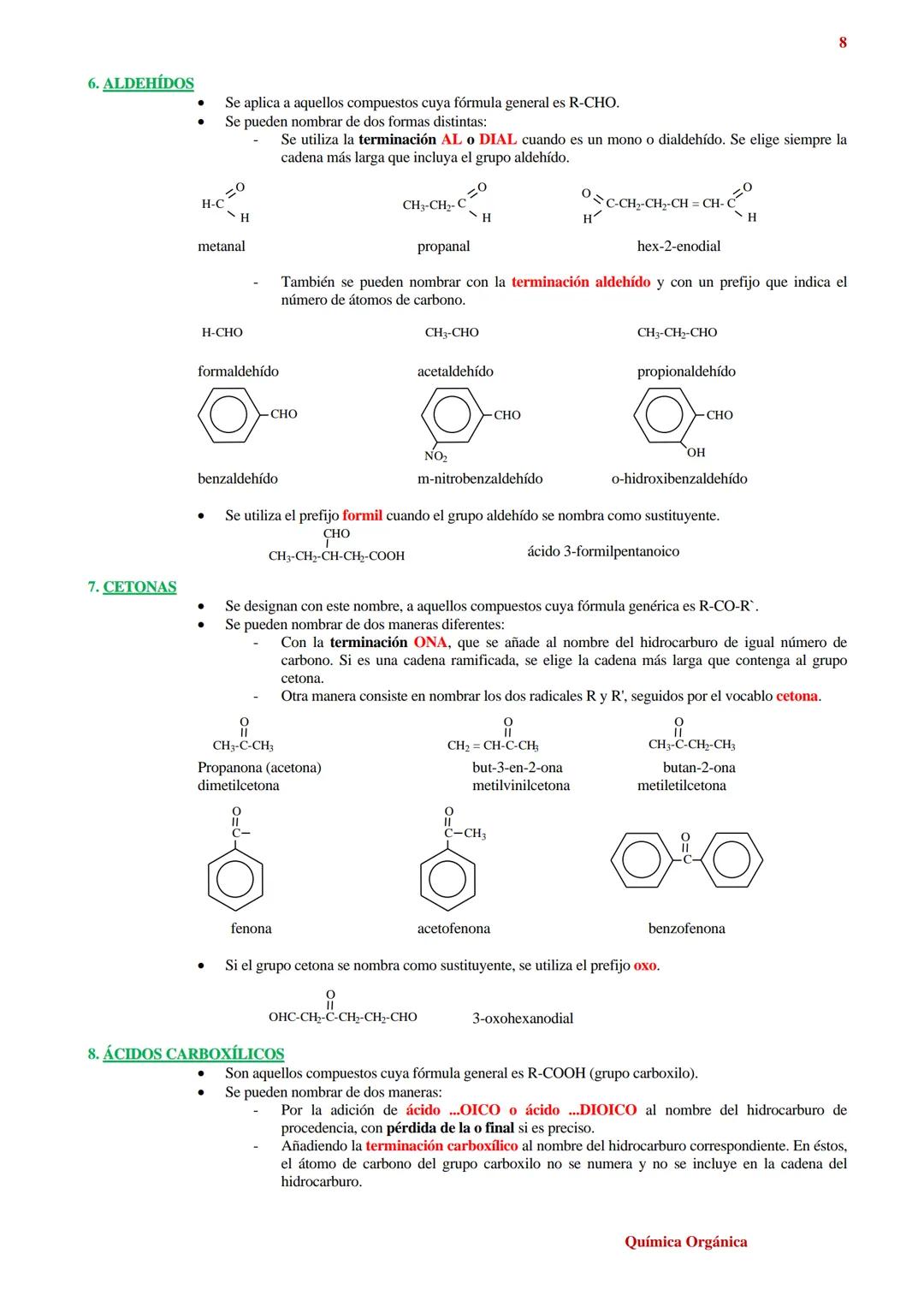 # FORMULACIÓN DE QUÍMICA ORGÁNICA
1
1. HIDROCARBUROS
Constan sólo de carbono e hidrógeno. Se clasifican en:
* Acíclicos
-Alcanos 1.1
-Alque