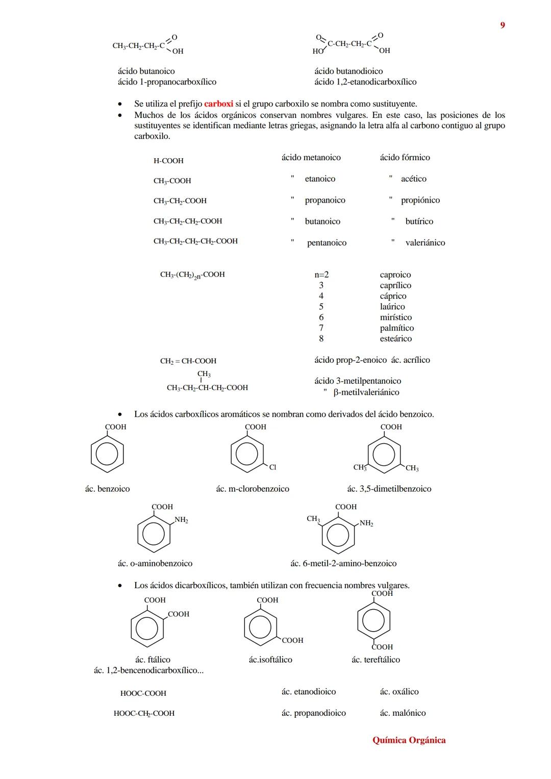 # FORMULACIÓN DE QUÍMICA ORGÁNICA
1
1. HIDROCARBUROS
Constan sólo de carbono e hidrógeno. Se clasifican en:
* Acíclicos
-Alcanos 1.1
-Alque