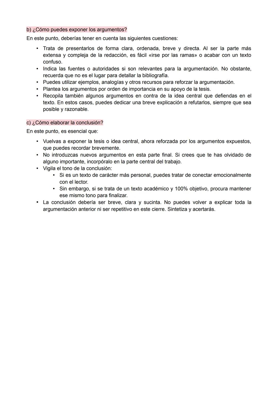 Lengua castellana y literatura
# CÓMO ELABORAR UN TEXTO ARGUMENTATIVO
1º.- Debes tener muy claras las siguientes cuestiones:
- Cuál es el