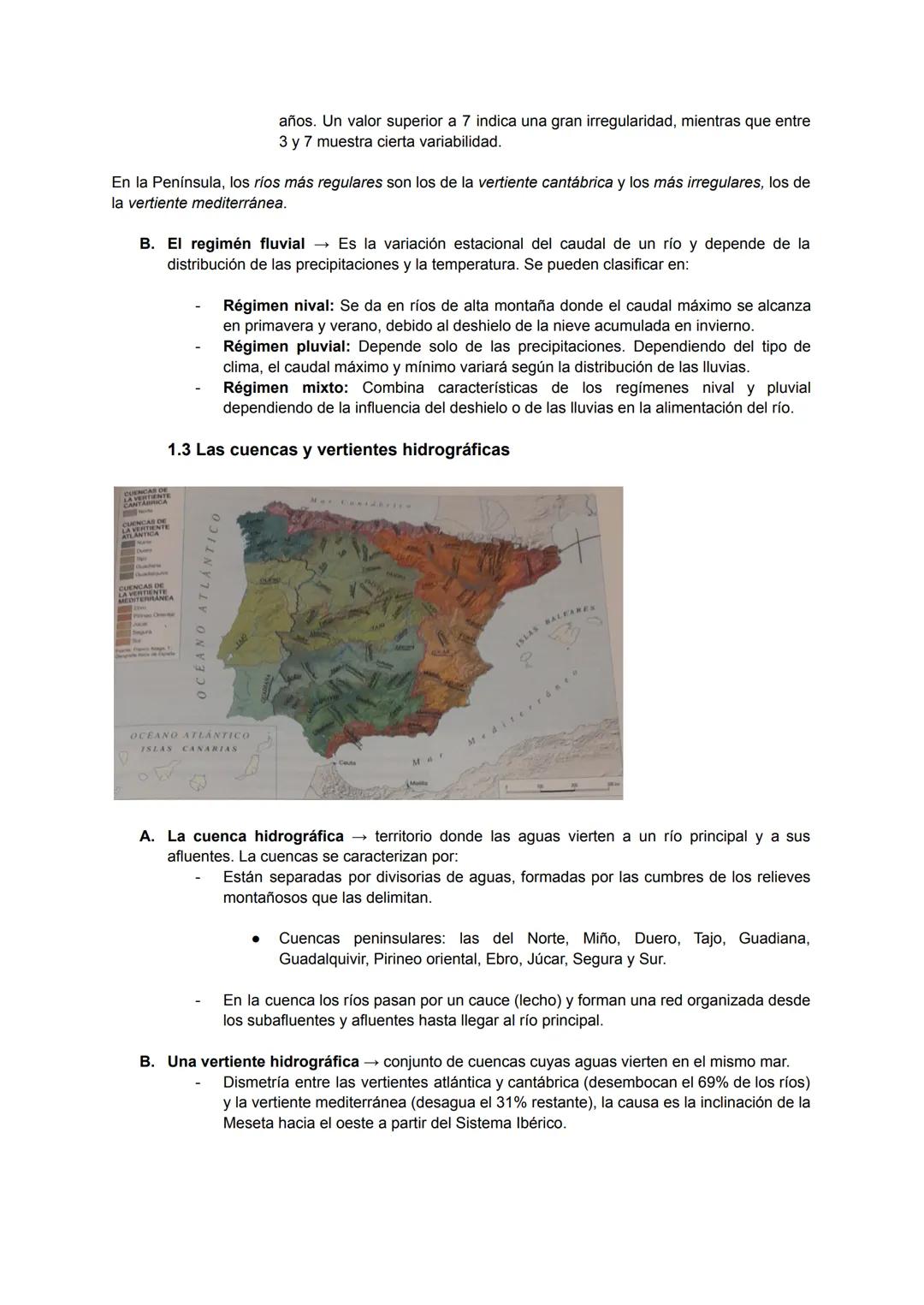 --- OCR Start ---
LA DIVERSIDAD HÍDRICA
LA HIDROGRAFÍA
La hidrología española incluye las aguas superficiales y las subterráneas. Las dos pu