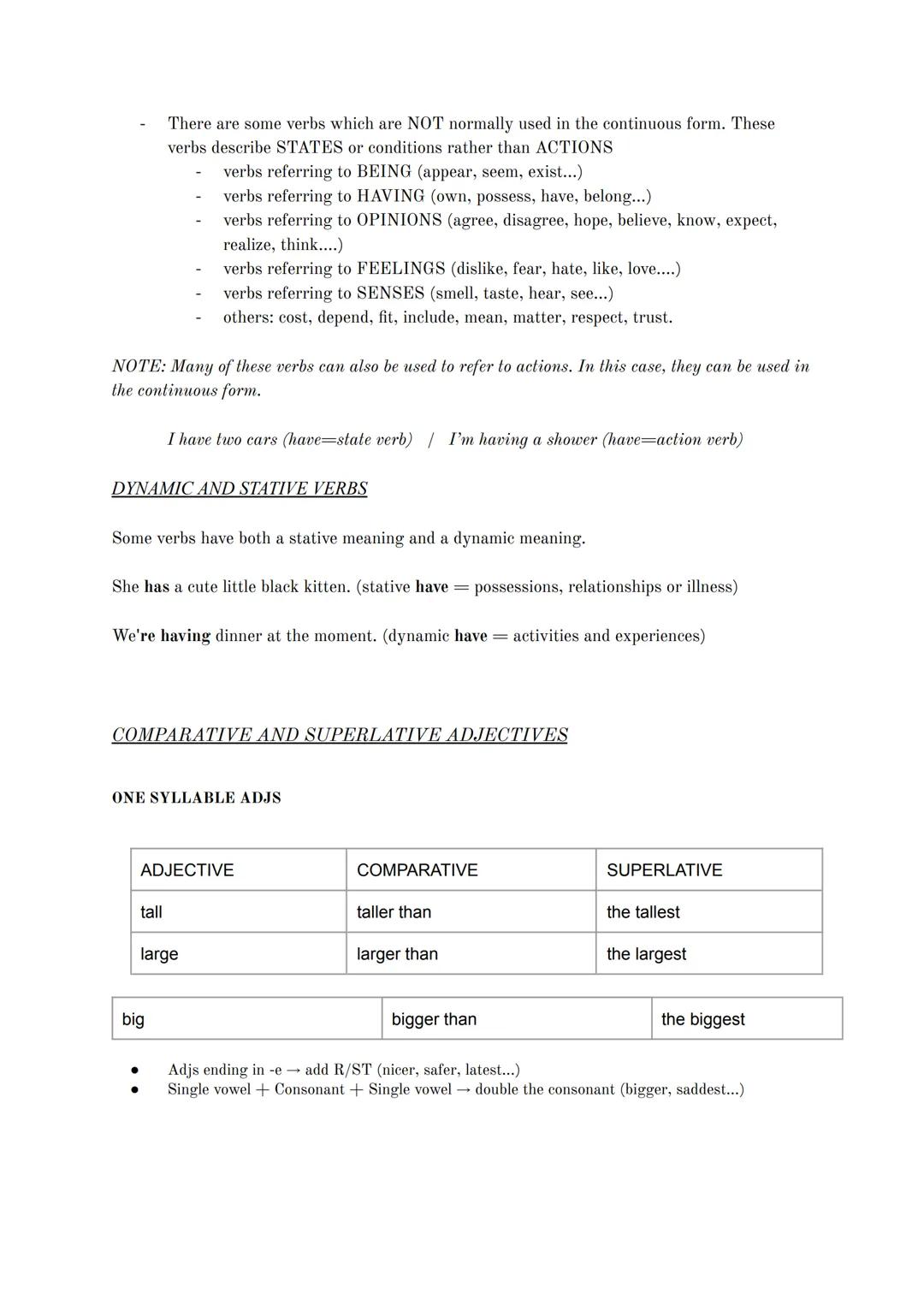 PRESENT SIMPLE
Positive:
-I, you, we, they→ Subject + VERB + Object
- he, she, it→ Subject + VERB+S + Object
Negative:
-I, you, we, they -