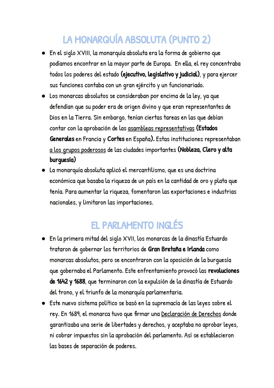 # LA MONARQUÍA ABSOLUTA (PUNTO 2)
- En el siglo XVIII, la monarquía absoluta era la forma de gobierno que
podíamos encontrar en la mayor pa