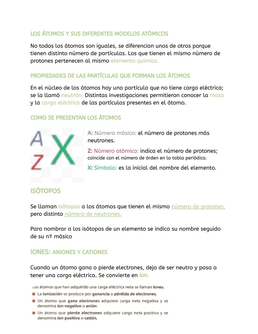 # FISICA Y QUIMICA
ELEMENTOS QUÍMICOS Y COMPUESTOS
1- De qué está formada la materia
La materia está formada por partículas muy pequeñas