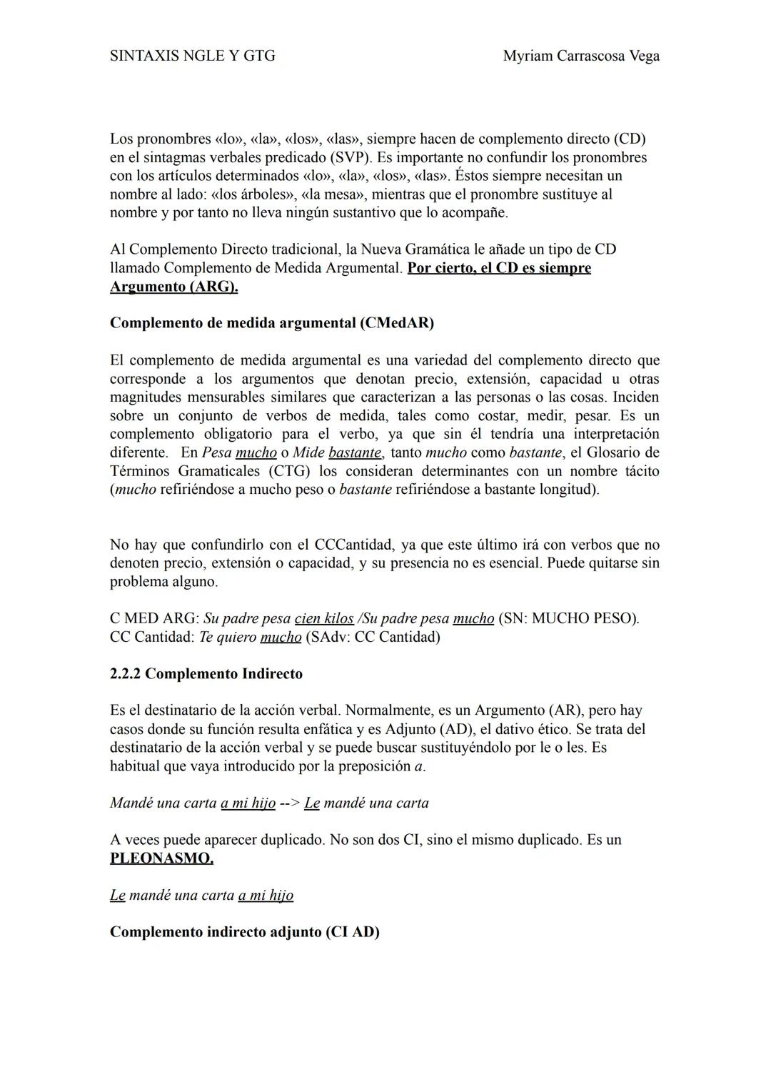# apuntes DE sintaxis
## NGLE y GTG
Myriam Carrascosa Vega SINTAXIS NGLE Y GTG
Myriam Carrascosa Vega
«Sintaxis» (σύνταξις εως ή) es una