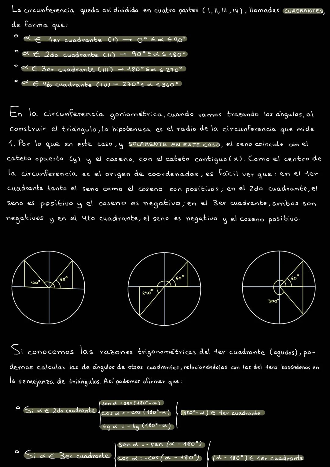 # Trigonometría
• Definición
→ un ángulo es la región del plano comprendida entre dos
Semirrectas con origen común.
A las semirrectas se l