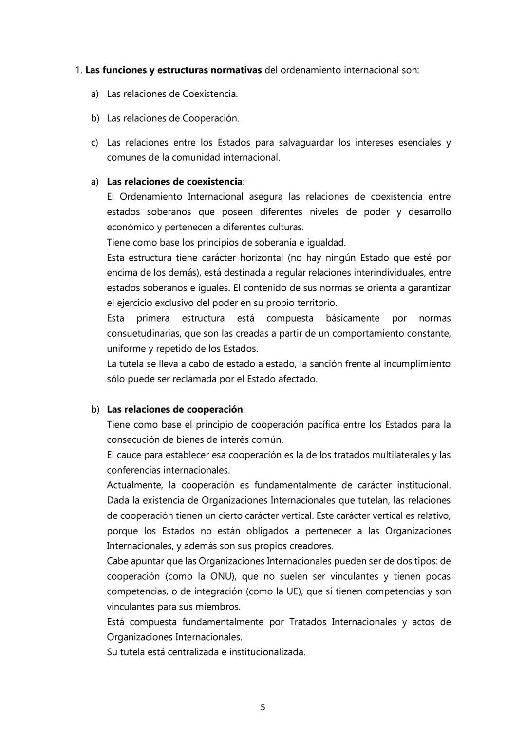 DERECHO INTERNACIONAL PÚBLICO
TEMA 1: EL ORDENAMIENTO JURÍDICO INTERNACIONAL
I. El Ordenamiento de la Comunidad internacional
- Derecho Inte