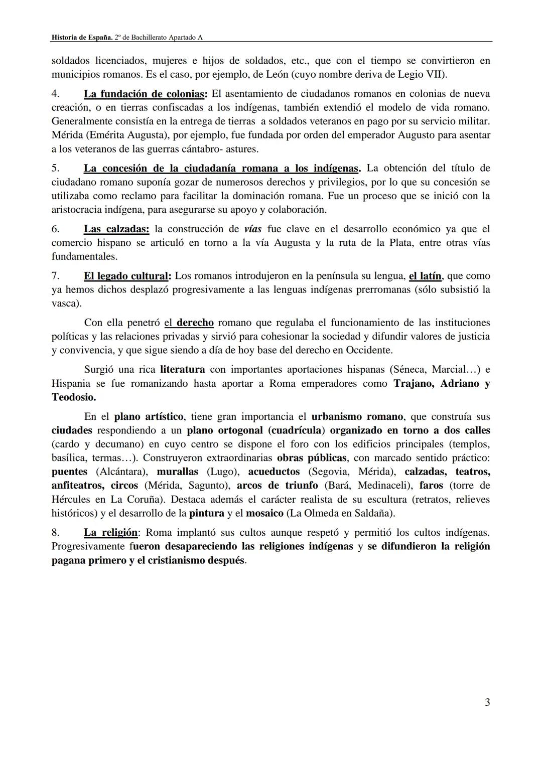 Historia de España. 2º de Bachillerato Apartado A
# APARTADO A
## 218 a.C. - 1474
La importancia de la romanización en la configuración d