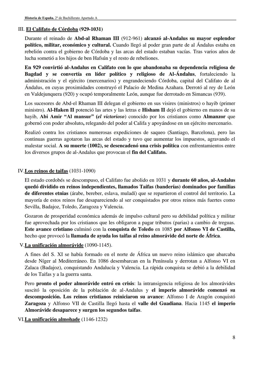 Historia de España. 2º de Bachillerato Apartado A
# APARTADO A
## 218 a.C. - 1474
La importancia de la romanización en la configuración d