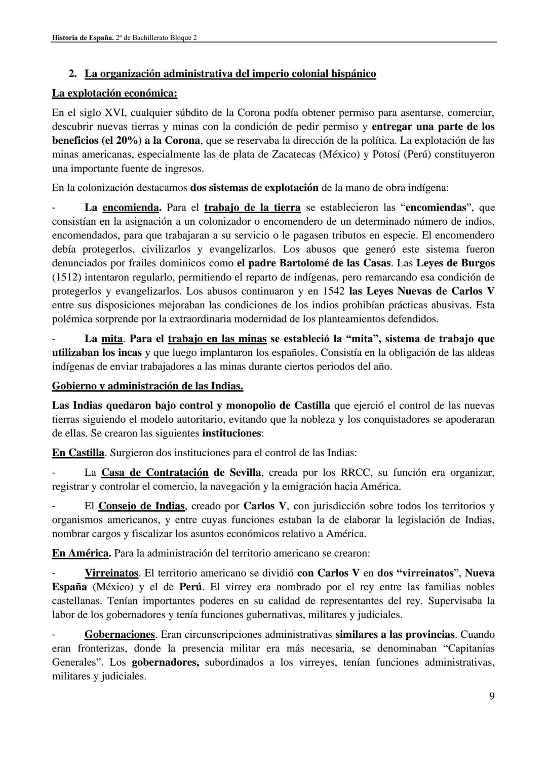 # Historia de España. 2º de Bachillerato Bloque 2
- **El Consejo Real**. Creado en el siglo XIV fue reorganizado, convirtiéndose en la inst