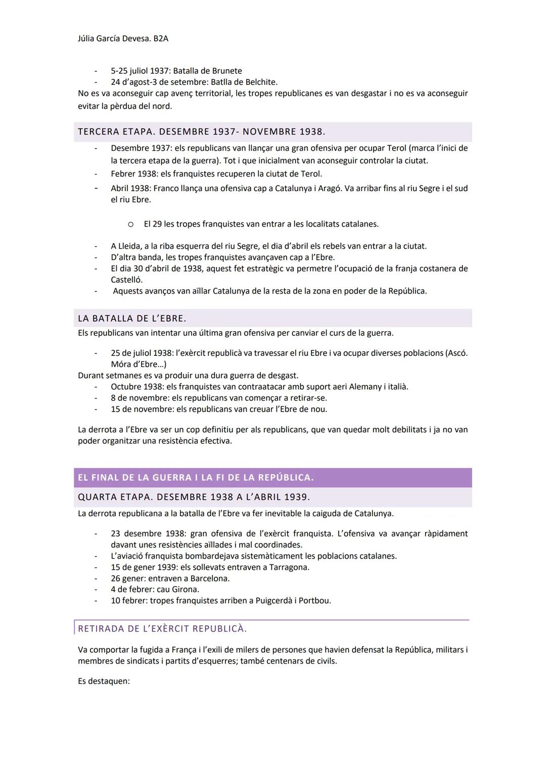Júlia García Devesa. B2A
LA GUERRA CIVIL ESPANYOLA (1936-1939).
1.L'ESCLAT DEL CONFLICTE.
CAUSES:
Les causes s'han de buscar en la situac