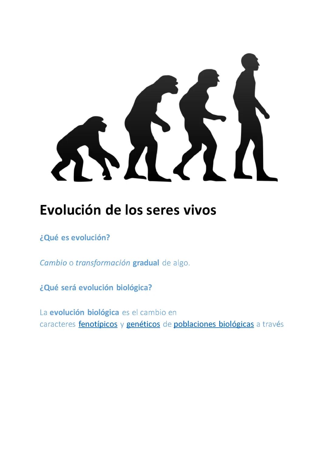 Explicación Clara de la Evolución: Conceptos y Teorías