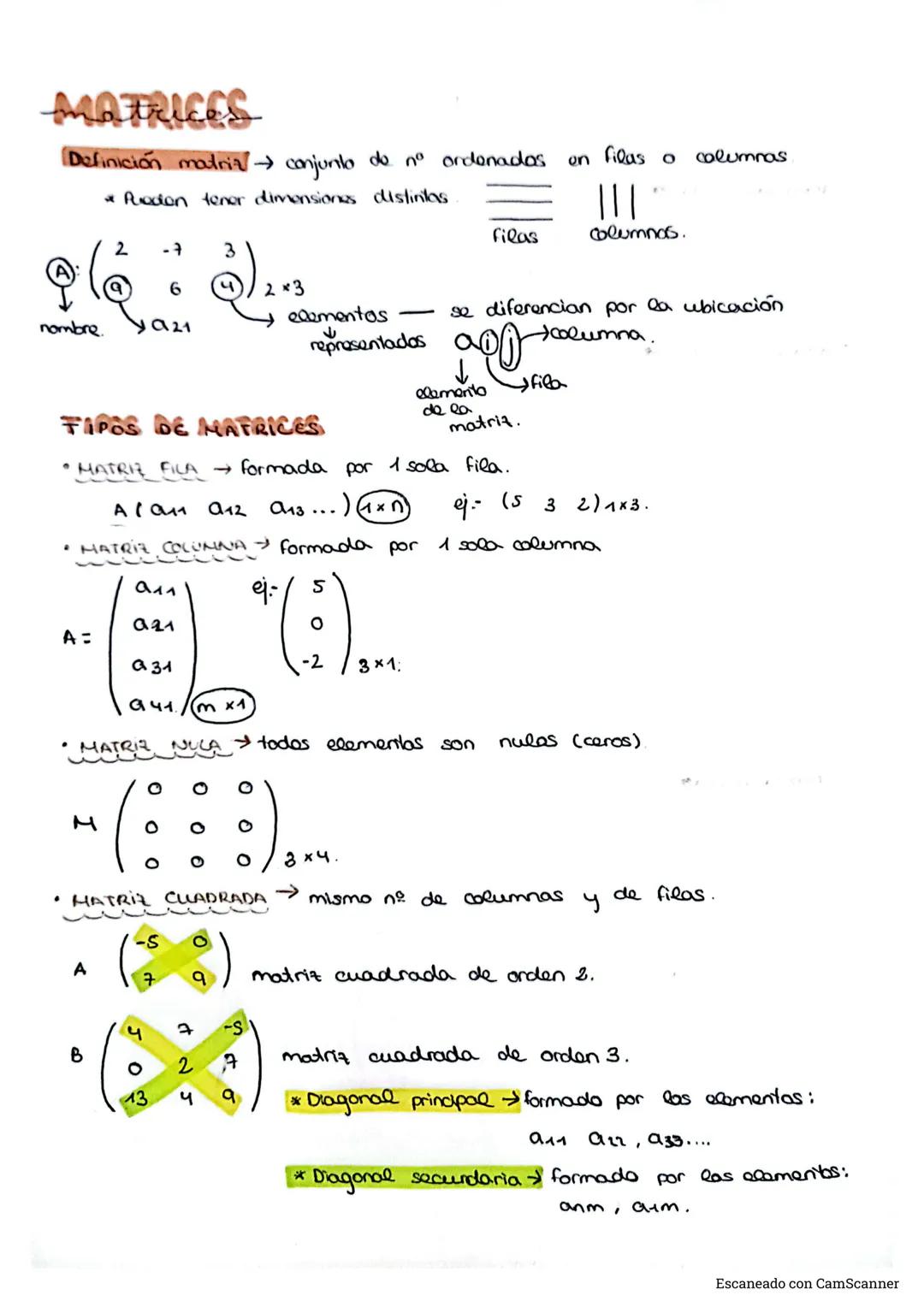 # MATRICES
Definición matriz conjunto de no ordenados.
*Puadion tener dimensiones distintas
on filas o
calumnas
Filas
columnas.
2
-7
3