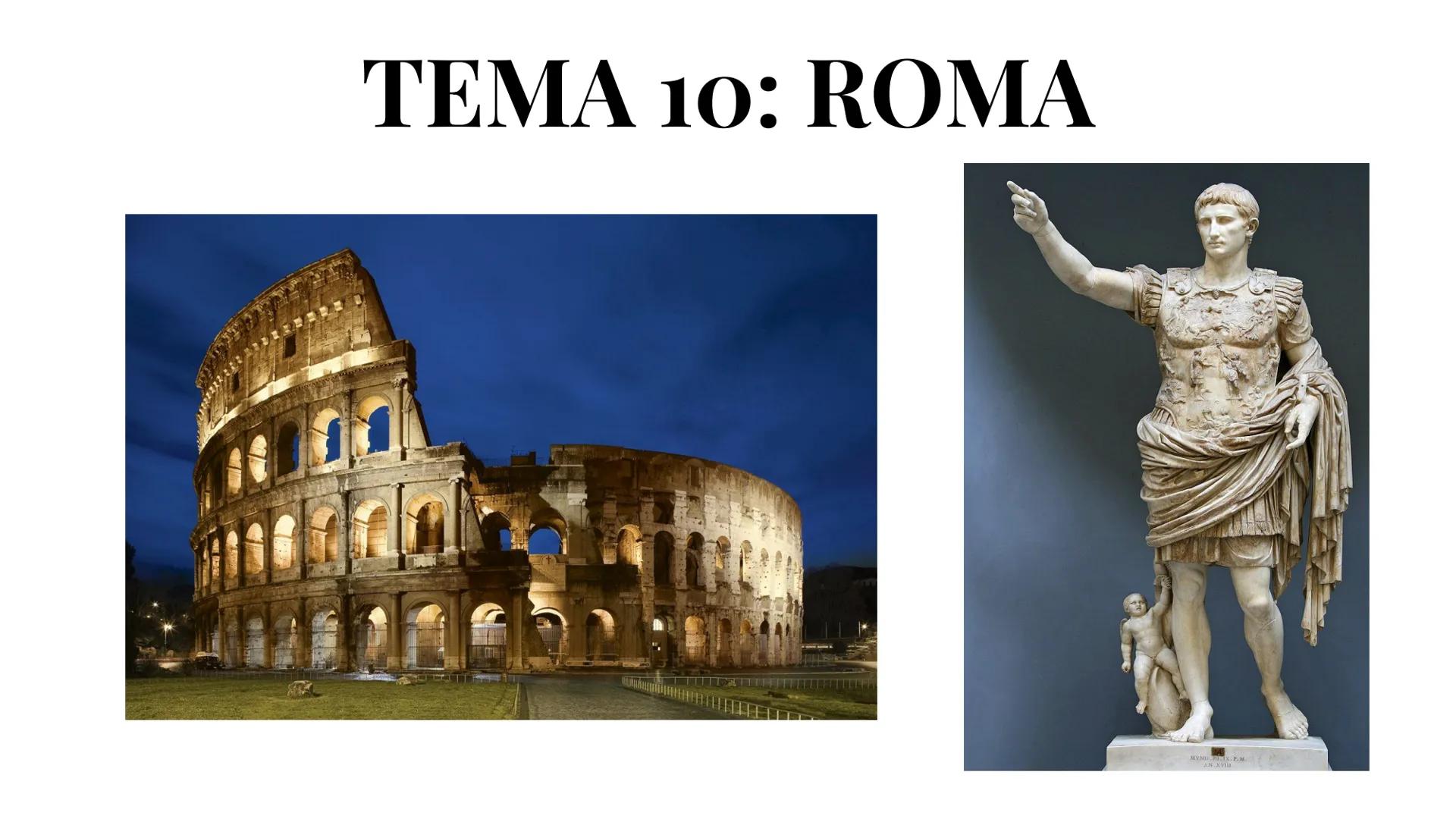 # TEMA 10: ROMA # 1. ESPACIO Y EVOLUCIÓN HISTÓRICA. LA MONARQUÍA.
## 1.1. El territorio romano
La civilización romana nació en la penínsul