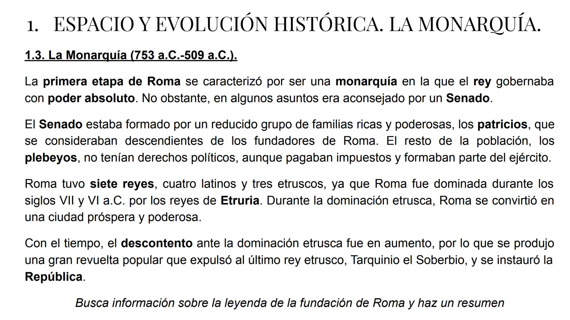 # TEMA 10: ROMA # 1. ESPACIO Y EVOLUCIÓN HISTÓRICA. LA MONARQUÍA.
## 1.1. El territorio romano
La civilización romana nació en la penínsul