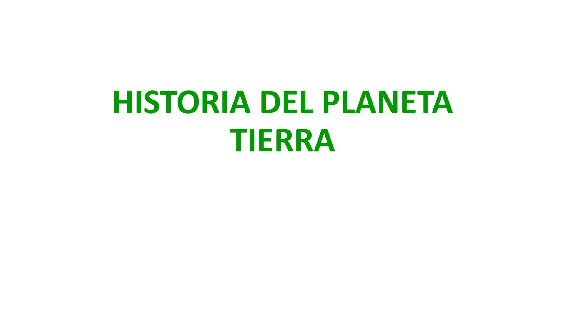 # HISTORIA DEL PLANETA
TIERRA # Un planeta que cambia # 1.1 Concepciones históricas
### A) Catastrofismo
• Las especies actuales siguen si