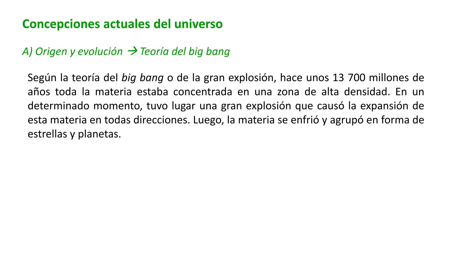 # LA TIERRA EN EL UNIVERSO El universo # ¿Qué es el universo?
**Universo:** suma de todo lo que existe y de las leyes físicas que lo rigen;