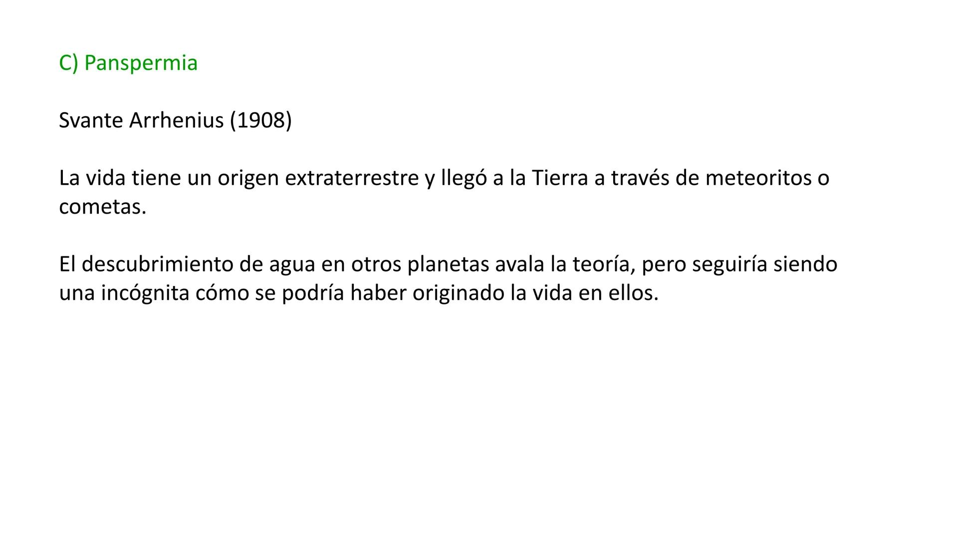 # ORIGEN Y EVOLUCIÓN
# DE LOS SERES VIVOS El origen de la vida Hipótesis sobre
el origen de la
vida
Creacionismo
Experimento de Redi
Generac