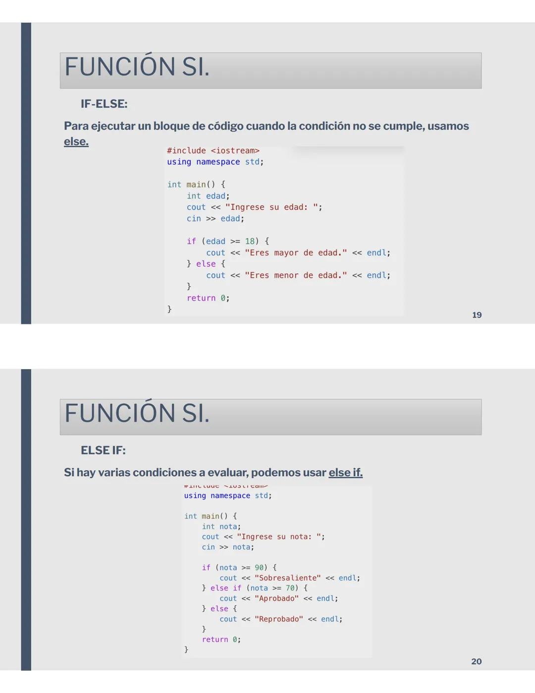 # PROGRAMACIÓN
1º BAT.
PARTES PROGRAMA
main.cpp X
```
1 #include <stdio.h>
2
3 int main()
4 {
5 printf("hello world\n");
6
7 }
```
8
2
1