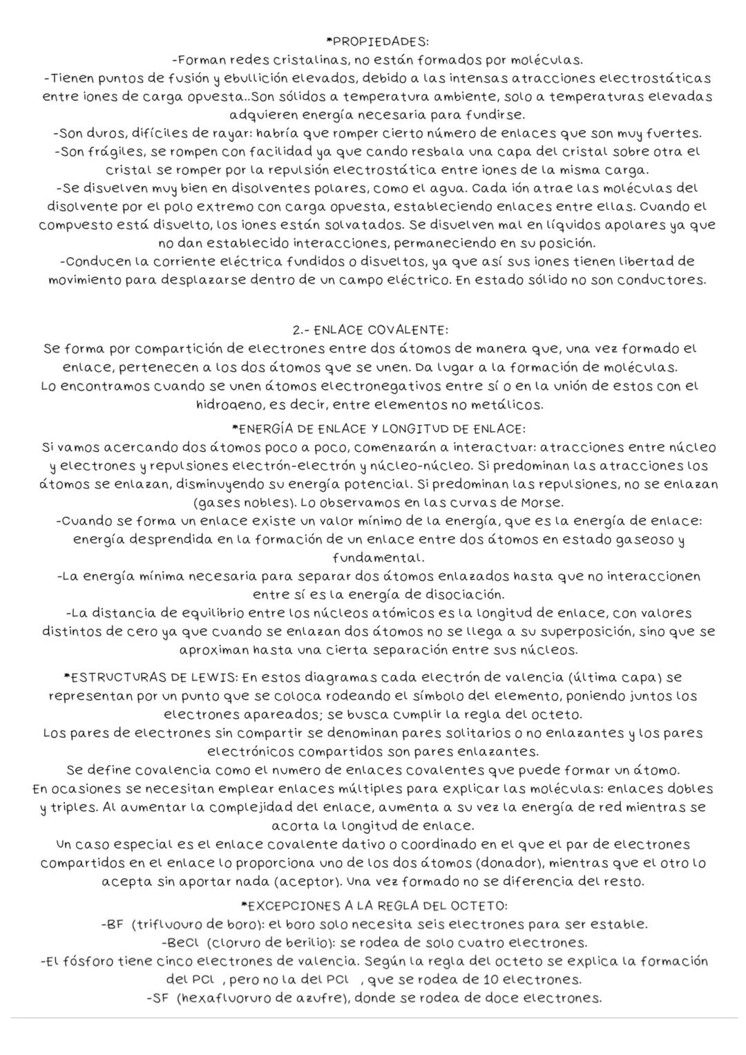 TEMA 2: ENLACE QUÍMICO Y FUERZAS INTERMOLECULARES
La unión entre átomos y la formación de un enlace es un proceso químico que va acompañado