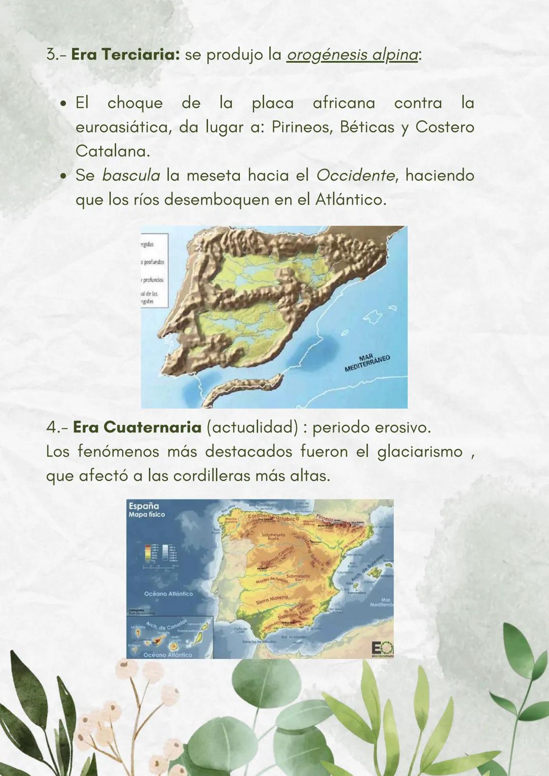 --- OCR Start ---
темаг
2
EL RELIEVE
CARRACTERES GENERALES DEL RELIEVE ESPAÑOL
1.- La elevada altitud media. Sólo es superada en Europa por