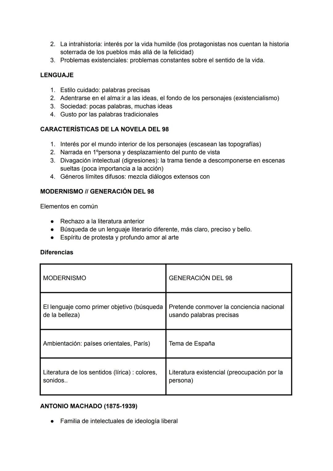LITERATURA S.XX
Generación del 98 y Modernismo: Antonio Machado (lírica)
Generación del 27: Federico Garcia Lorca (teatro) y Josefina de l