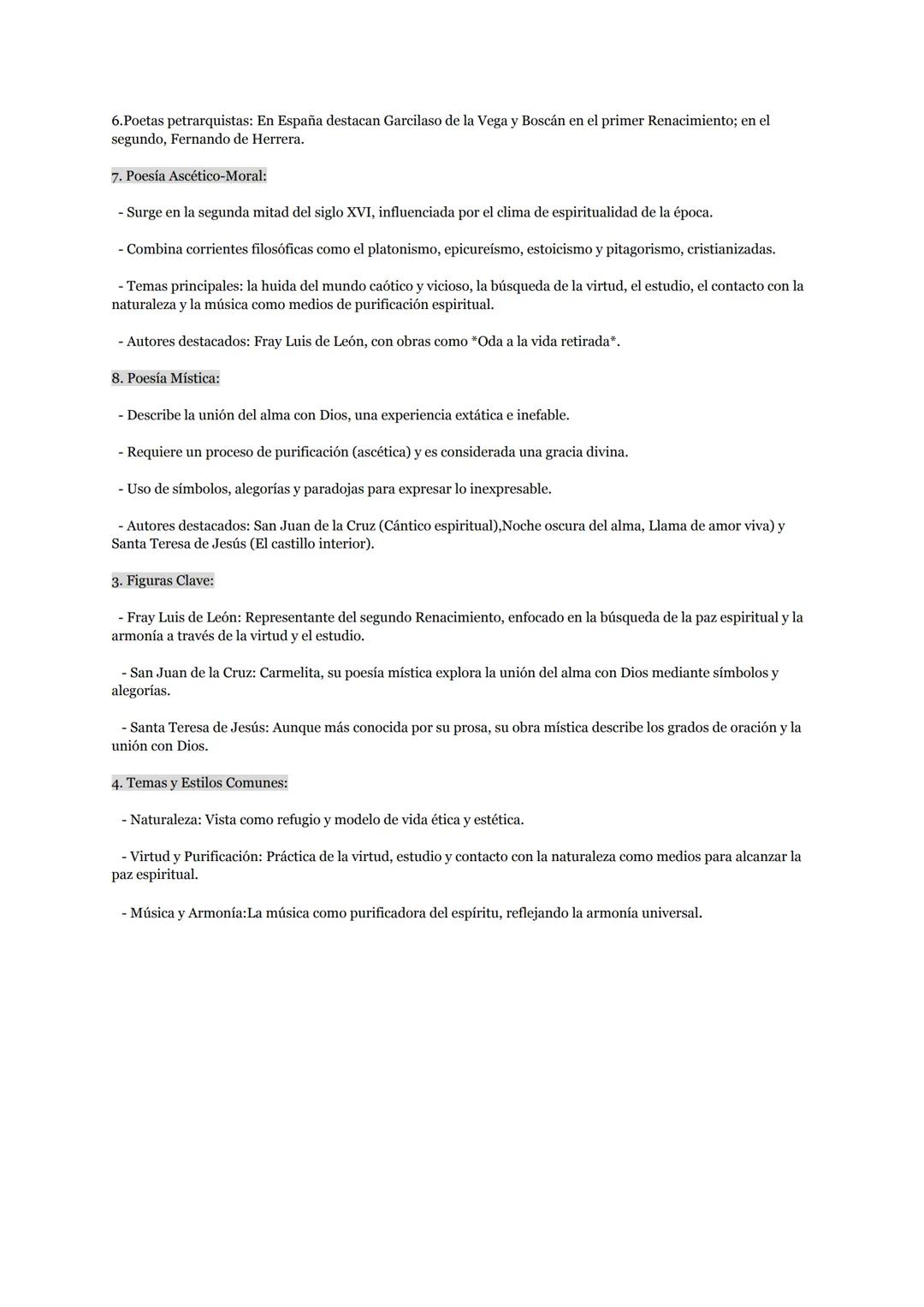 --- OCR Start ---
Renacimiento
1. Contexto Histórico y Cultural del Renacimiento
- El Renacimiento comenzó en el siglo XV en el norte de Ita