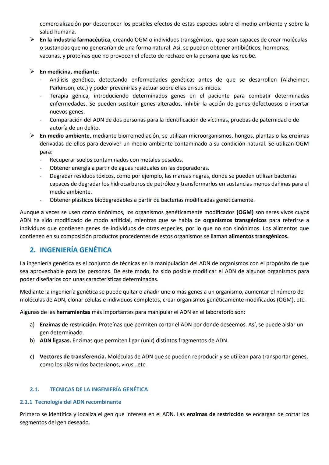 # 1. LA BIOTECNOLOGÍA.
Es la aplicación de la tecnología a los procesos biológicos. Utiliza organismos vivos o sus derivados para la obtenc