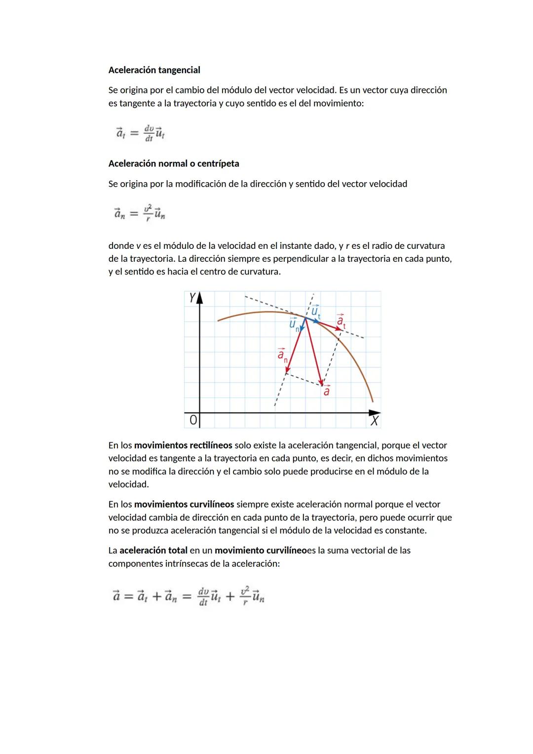 --- OCR Start ---
Aceleración
La aceleración, $a^{\rightarrow}$, es una magnitud vectorial que mide el cambio de la velocidad por
unidad de