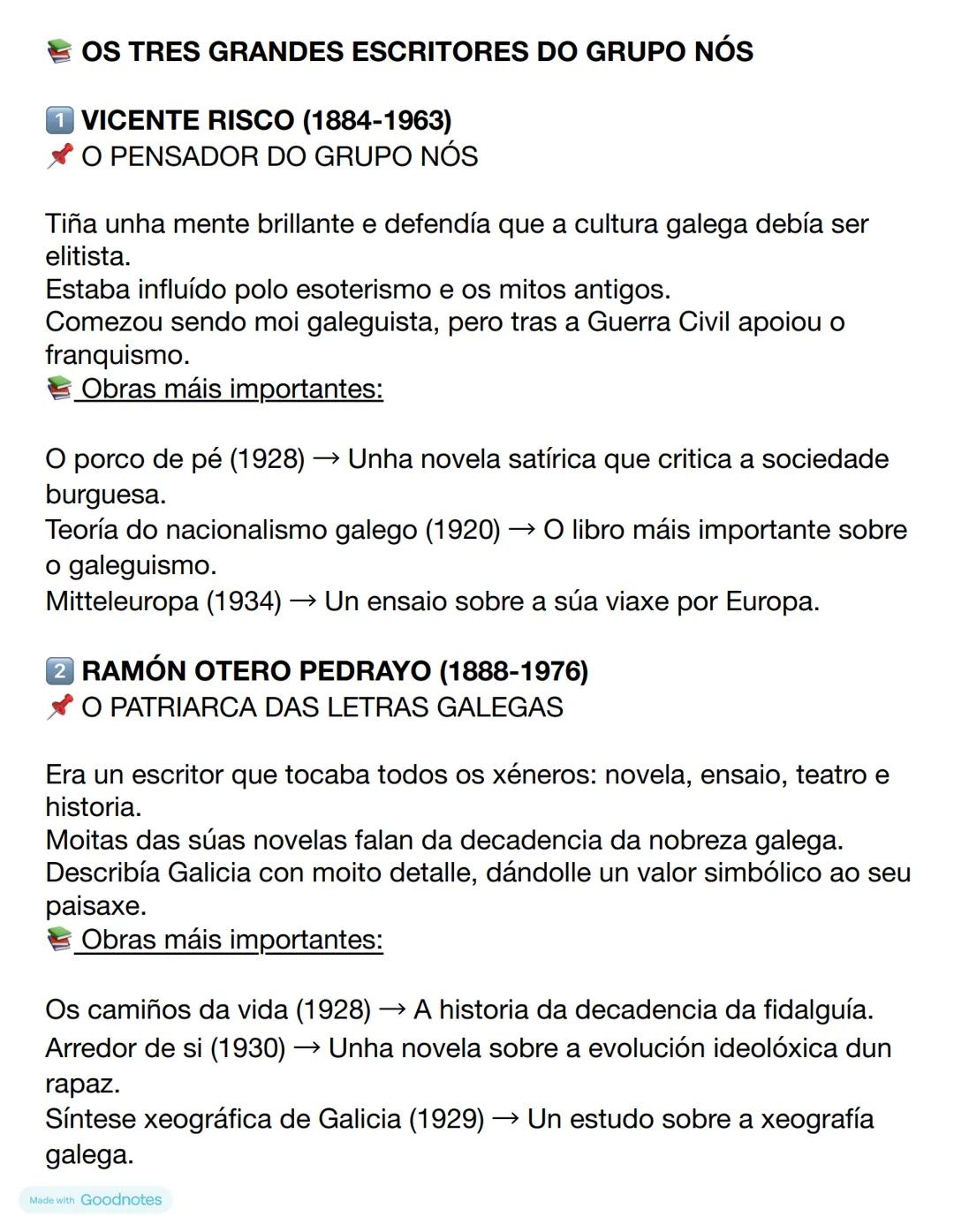 # O GRUPO NÓS: OS DEFENSORES DA
# CULTURA GALEGA
Os membros do Grupo Nós eran escritores, artistas e intelectuais
galegos que querían recup