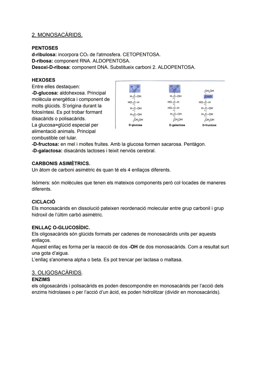 # 1. CARACTERÍSTIQUES DELS GLÚCIDS
què són?
Carbonis hidratats, normalment reben el nom d'hidrats de carboni o carbohidrats. Els glúcids
qu