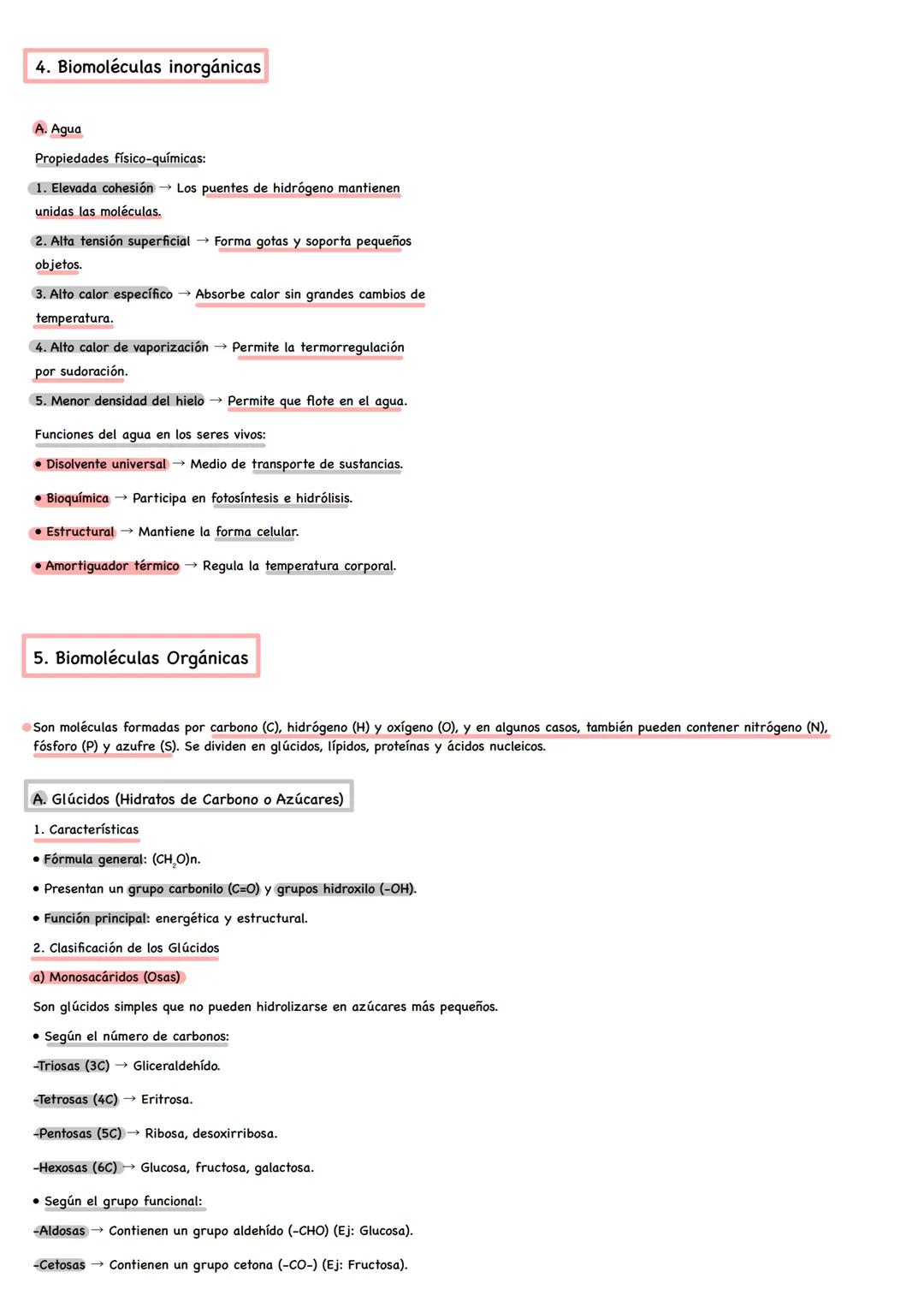 # Bioquímica
1. Seres vivos e inertes
Los seres vivos se diferencian de los seres inertes porque:
* Se nutren.
* Se relacionan con su