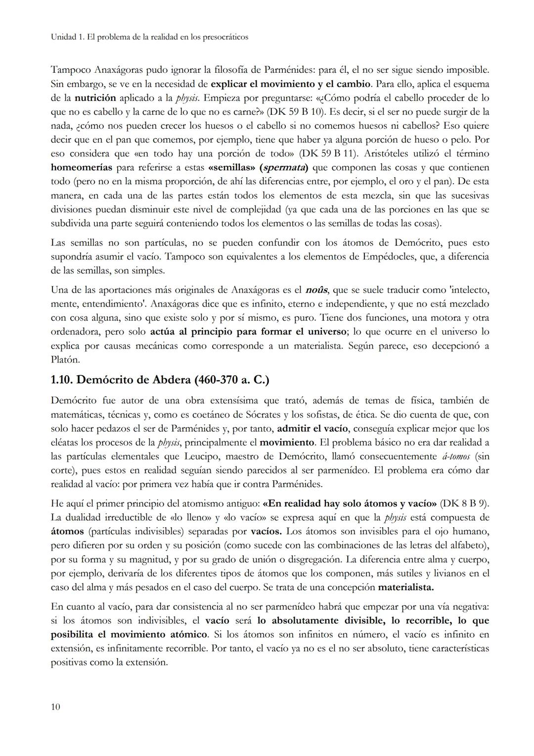 --- OCR Start ---
HISTORIA DE LA FILOSOFÍA
2.º DE BACHILLERATO
Unidad 1. EL PROBLEMA DE LA REALIDAD EN LOS
PRESOCRÁTICOS
Heraclitus.
CONTENI
