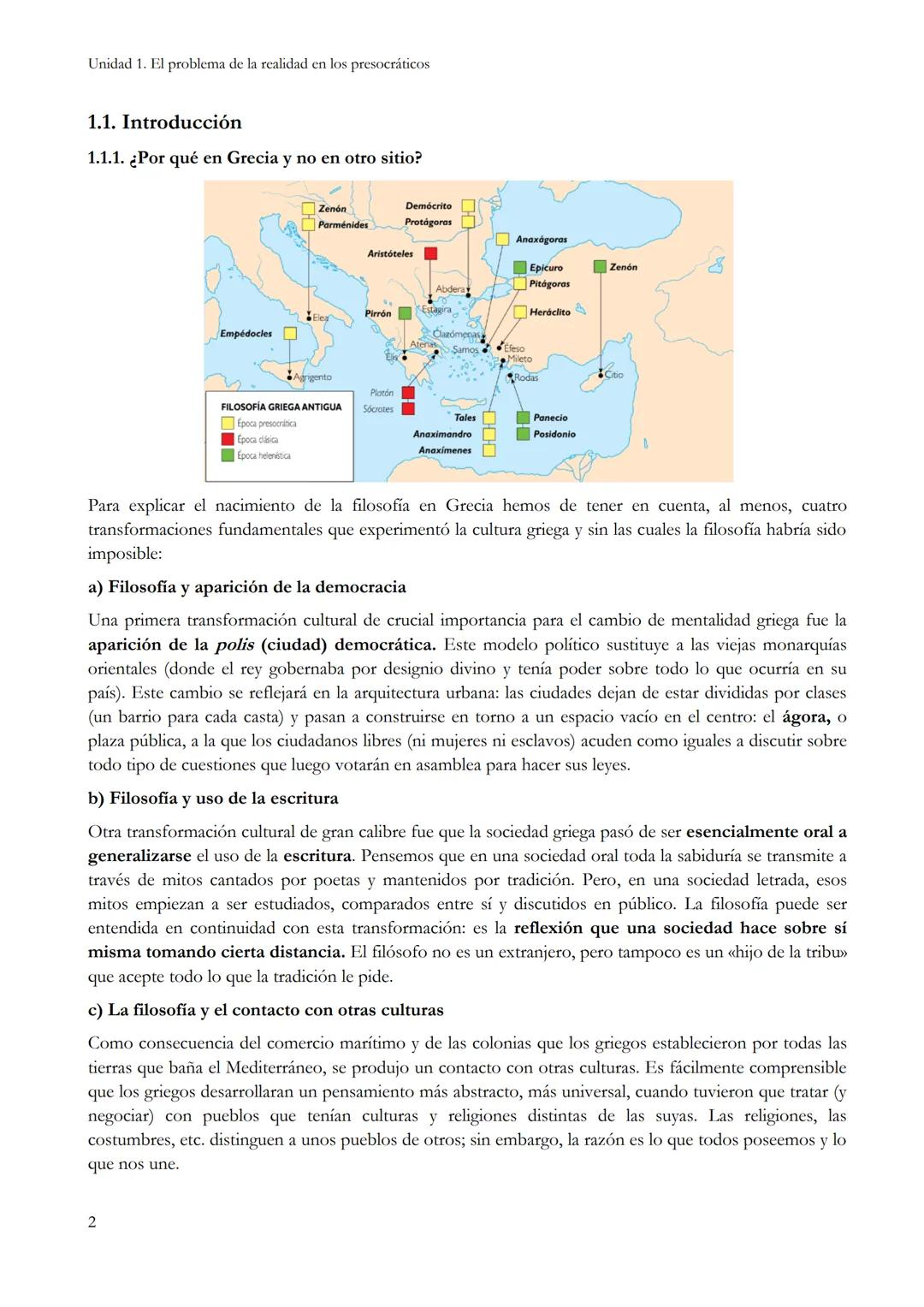 --- OCR Start ---
HISTORIA DE LA FILOSOFÍA
2.º DE BACHILLERATO
Unidad 1. EL PROBLEMA DE LA REALIDAD EN LOS
PRESOCRÁTICOS
Heraclitus.
CONTENI