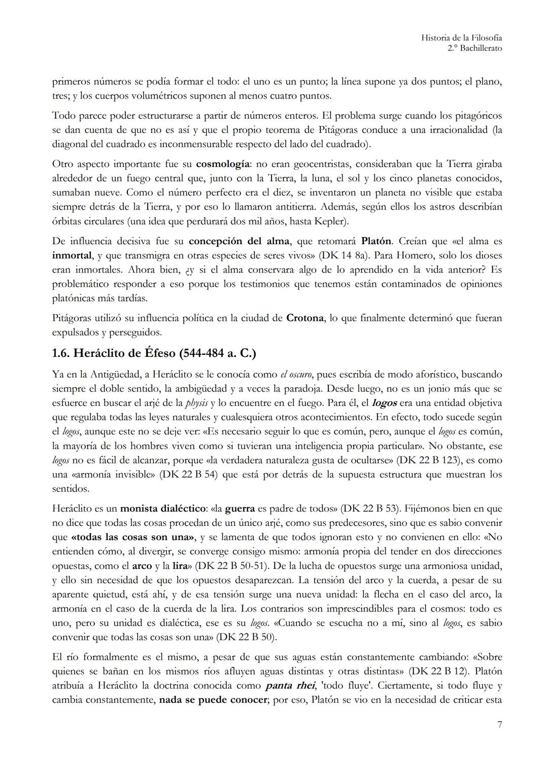 --- OCR Start ---
HISTORIA DE LA FILOSOFÍA
2.º DE BACHILLERATO
Unidad 1. EL PROBLEMA DE LA REALIDAD EN LOS
PRESOCRÁTICOS
Heraclitus.
CONTENI