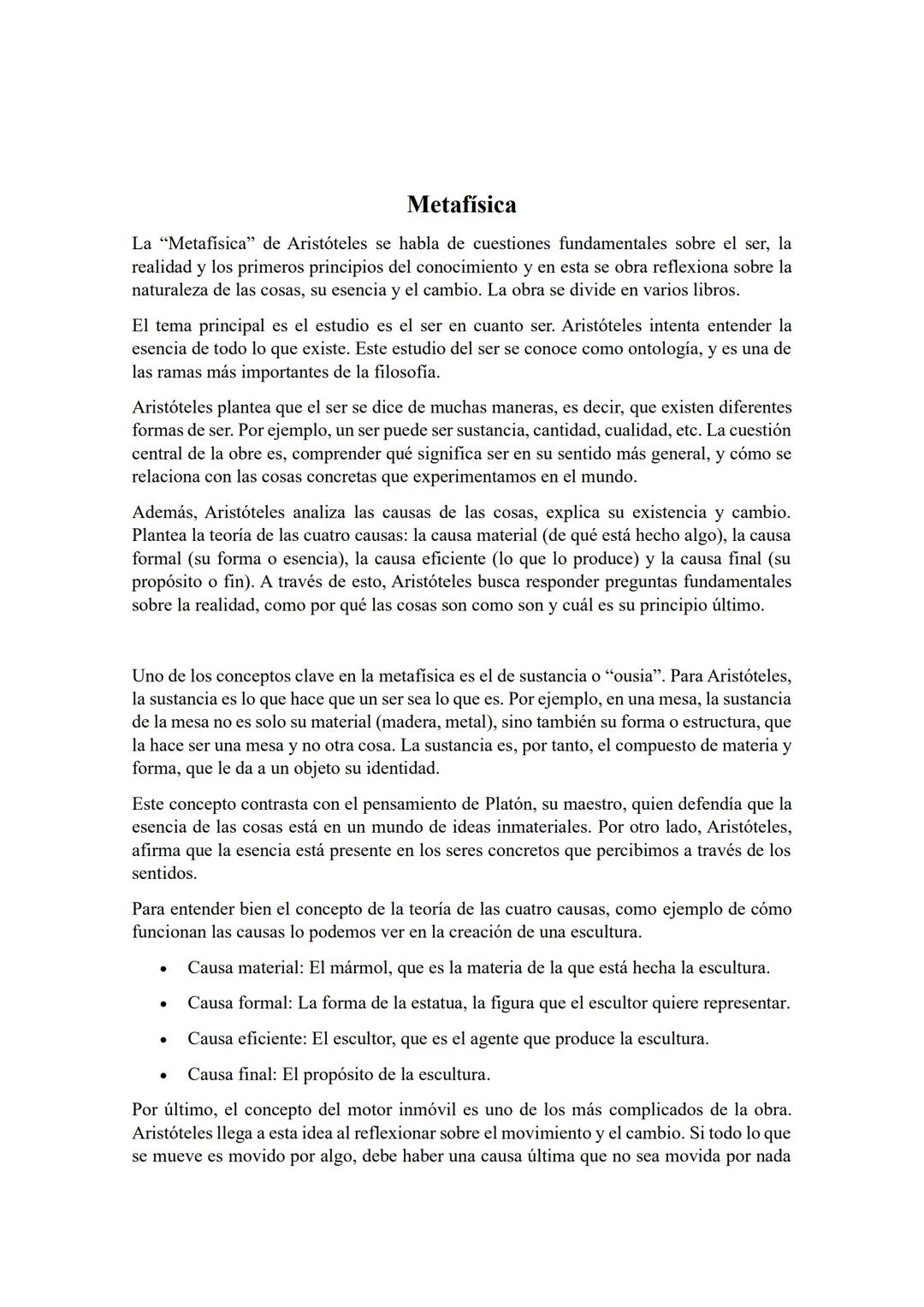 # Comentario Aristóteles
María Suárez # Física II
El Libro II de la Física de Aristóteles es una obra fundamental dentro de sus obras
filo