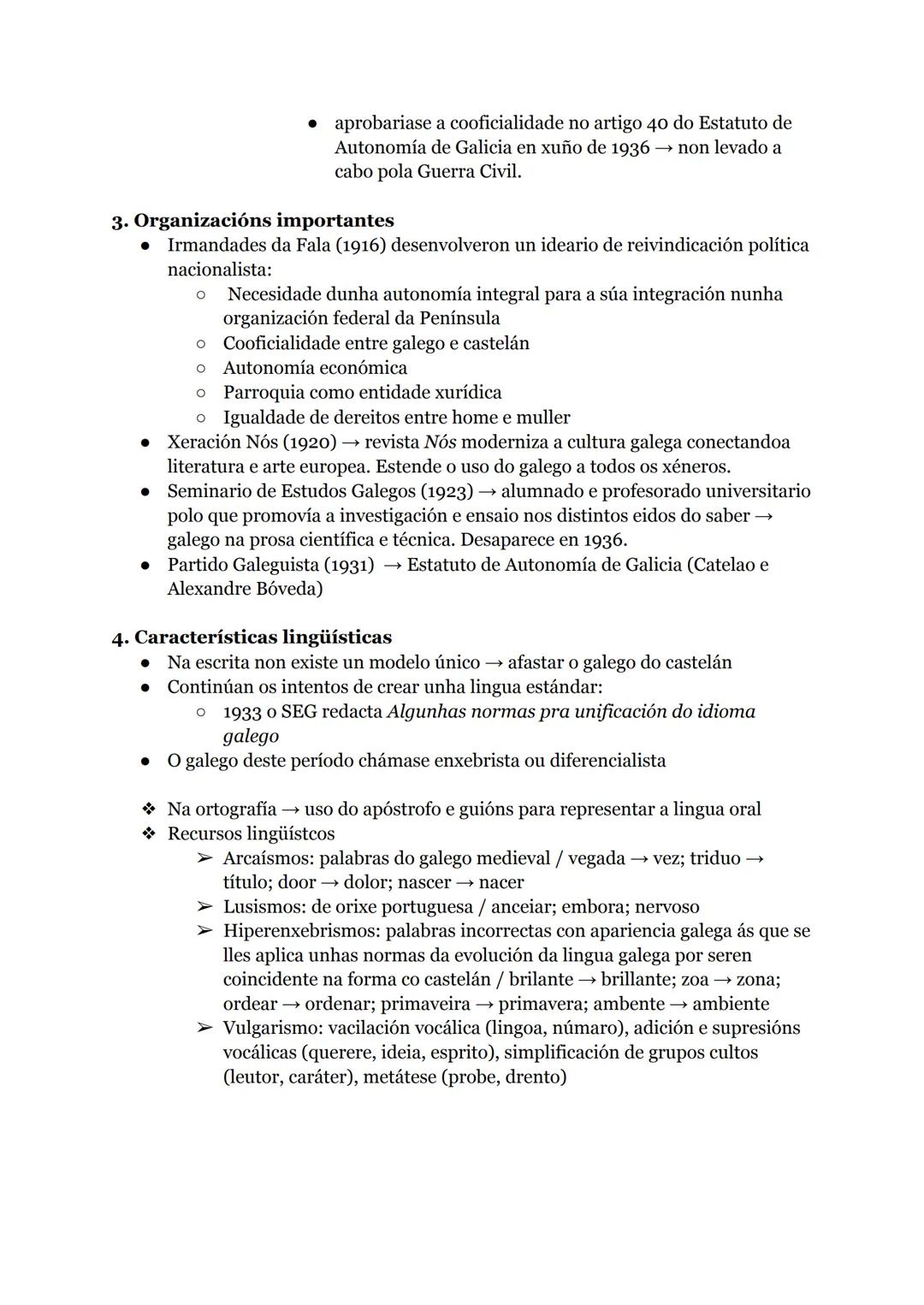 # PRIMEIRO TERZO DO SÉCULO XX
Pequeno contexto de todo o século
Caracterizado por incremento do proceso desaleguizador dos séculos precede