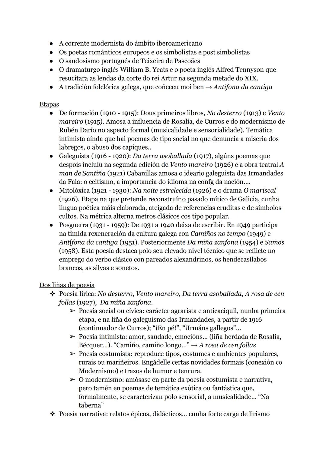 # PRIMEIRO TERZO DO SÉCULO XX
Pequeno contexto de todo o século
Caracterizado por incremento do proceso desaleguizador dos séculos precede