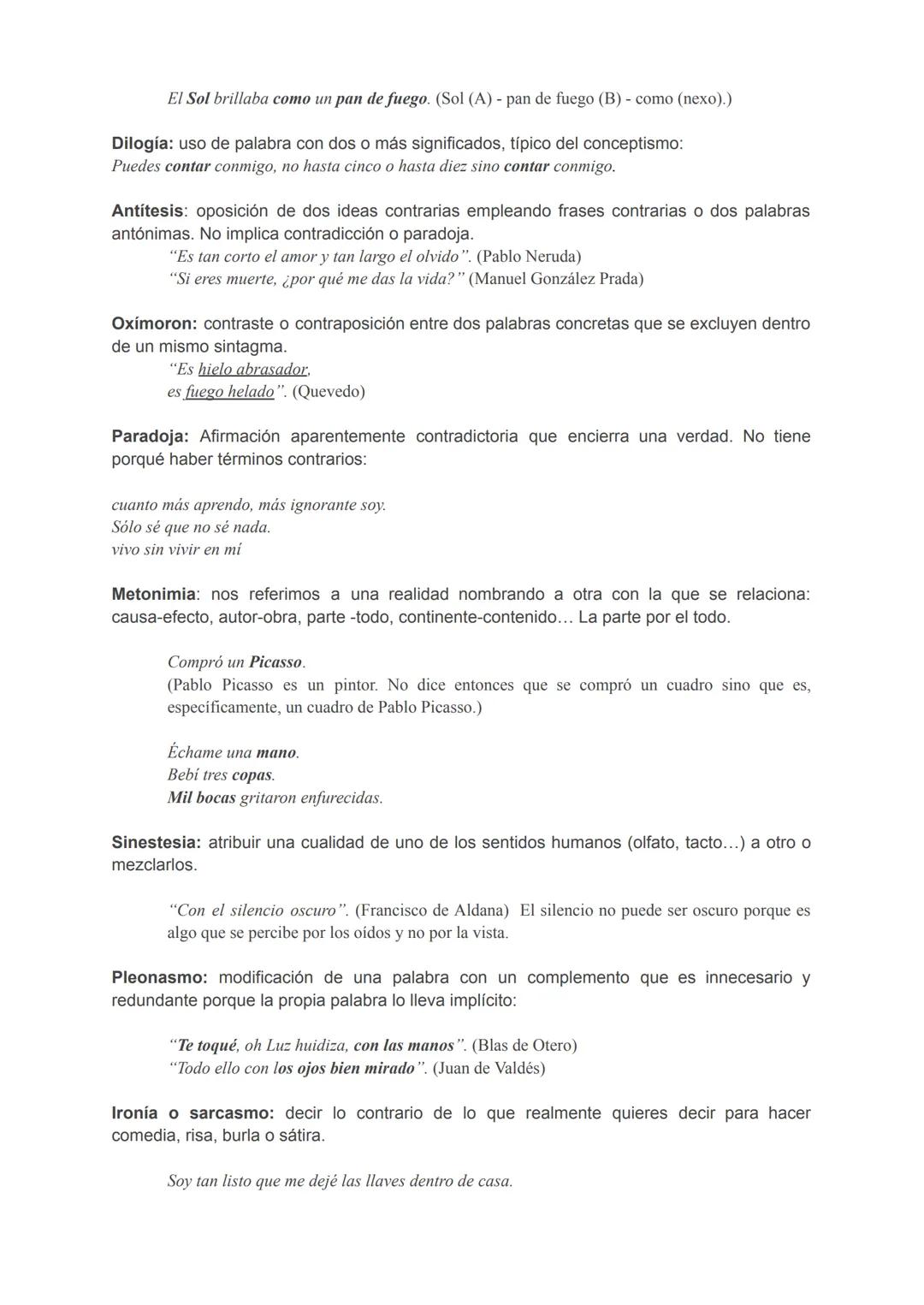 # Las figuras retóricas
(Págs. 372-375)
Son elementos lingüísticos que se utilizan para hacer el texto más llamativo, dotarlo de un
sentido