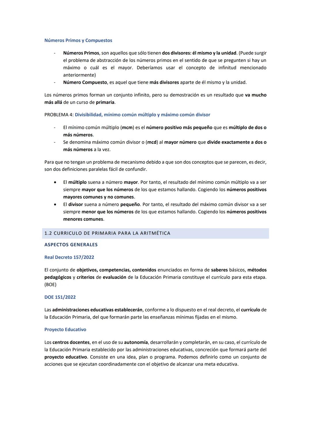 --- OCR Start ---
MATEMÁTICAS Y SU DIDÁCTICA
TEMA 1
1.1 INTRODUCCIÓN DE LOS ASPECTOS GENERALES DE LA FORMACIÓN MATEMÁTICA
PENSAMIENTO MATEMÁ