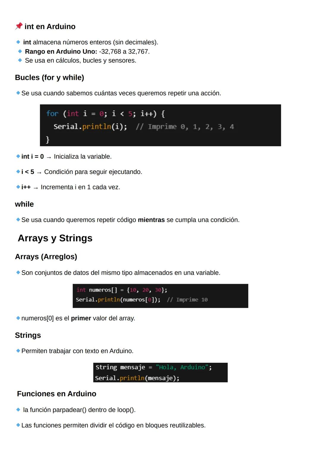 # Estructura y Sintaxis en
# Arduino
Todo código de Arduino debe incluir al menos dos funciones principales:
* **void setup():**
*
