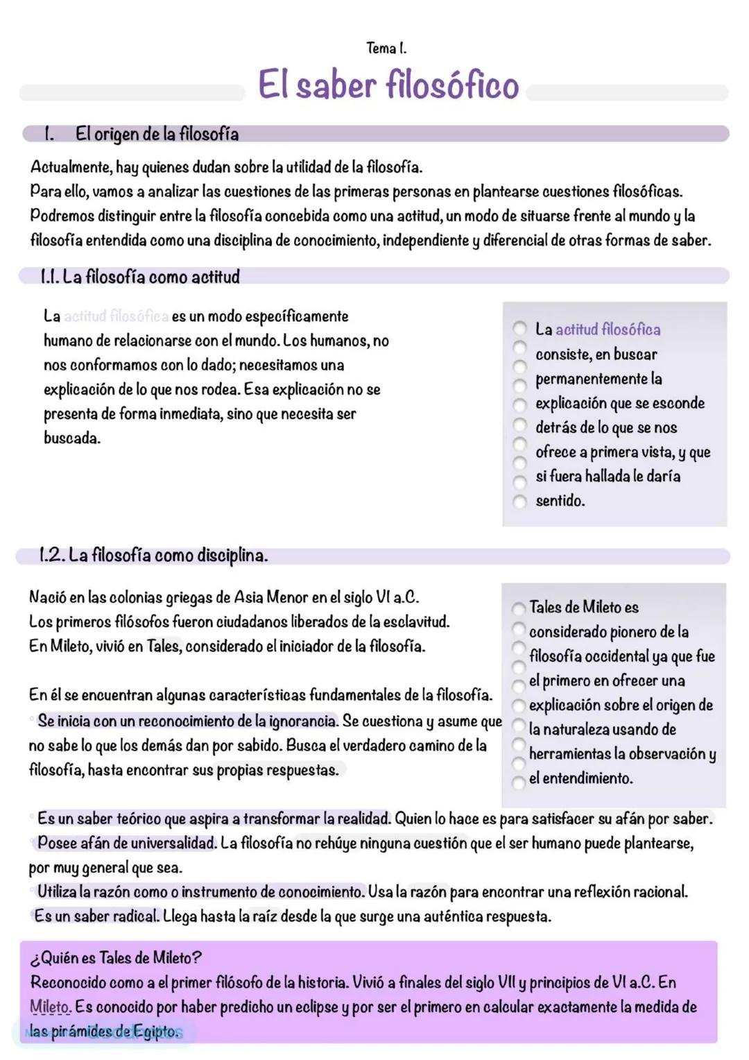 El saber filosófico