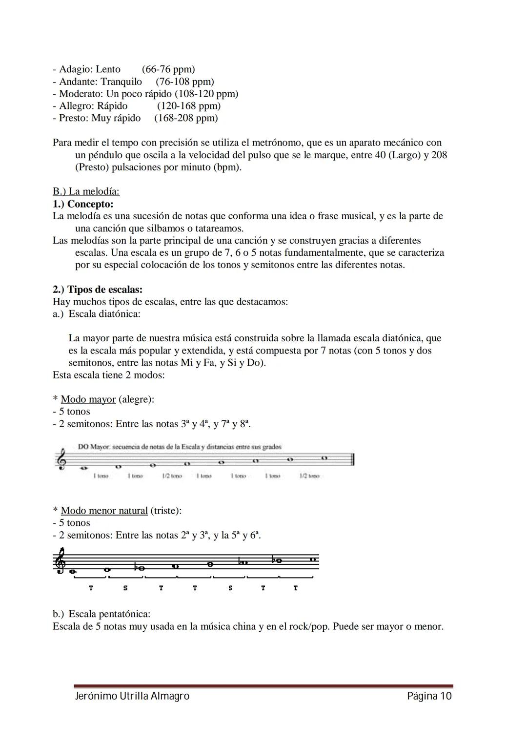 APUNTES
MÚSICA
1º ESO
Departamento de Música
IES Néstor Almendros
Jerónimo Utrilla Almagro
Página 1 # TEMA 1
EL SONIDO Y LA MÚSICA
A.)